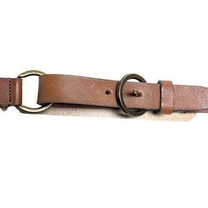 belt Massimo Dutti brown leather M/L classic academia casual preppy normcore